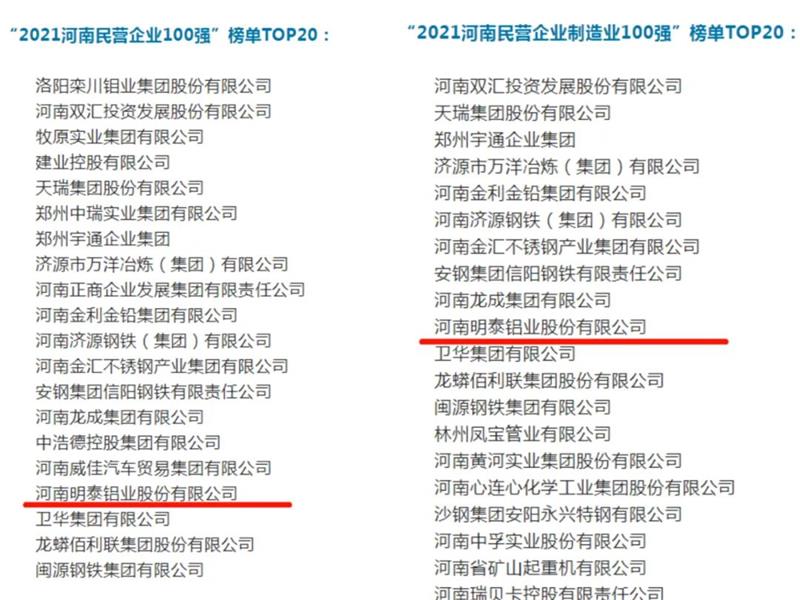 河南明泰鋁業股份有限公司